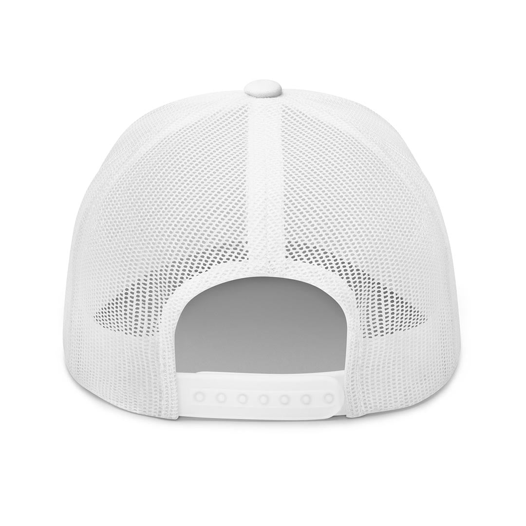 This is my dog walking hat trucker cap made for German Shepherd lovers and owners, white color - GSD Colony