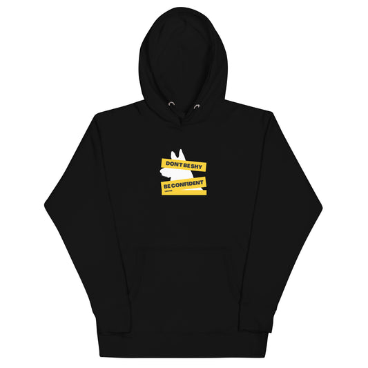 Be confident like me German Shepherd Hoodie, Black Color - GSD Colony