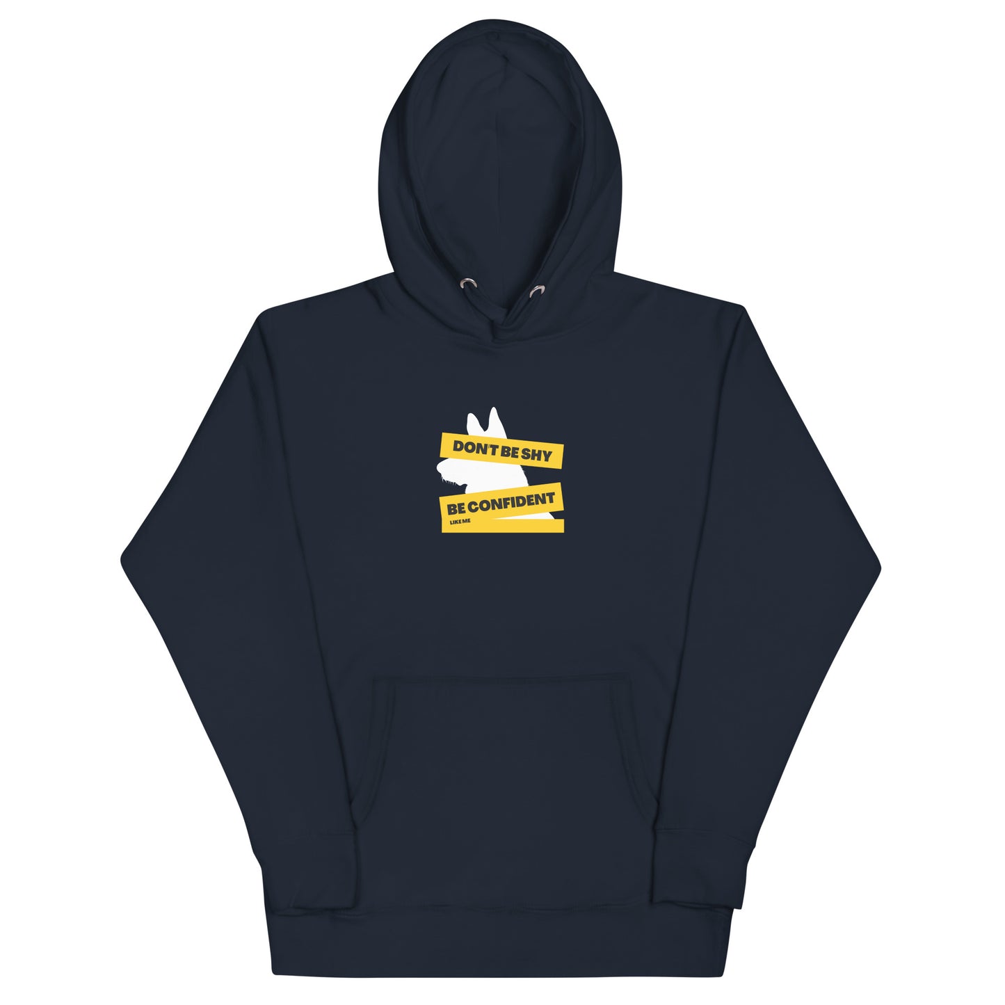 Be confident like me German Shepherd Hoodie, Blue Naby Color - GSD Colony
