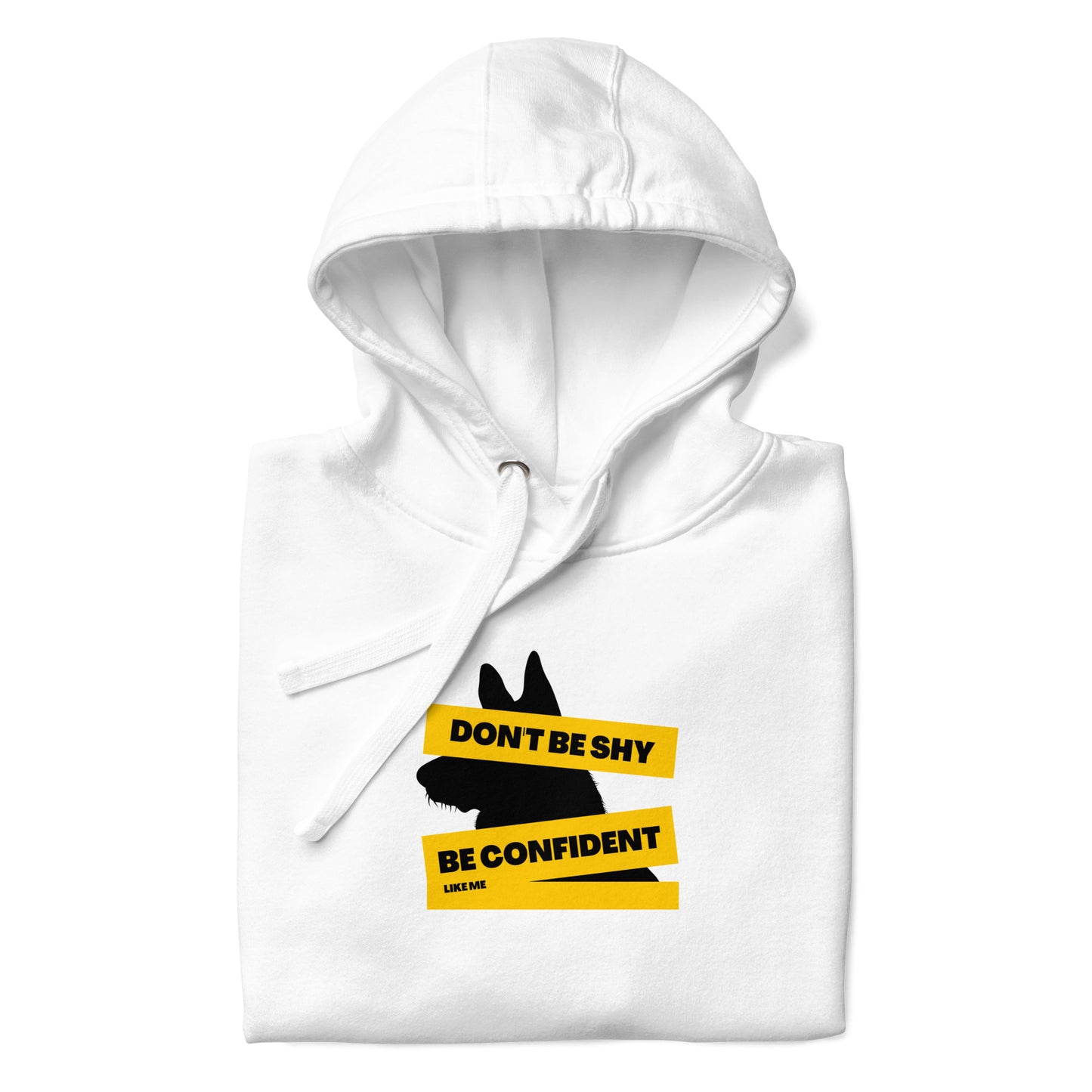 Be confident like me German Shepherd Hoodie, White Hoodie - GSD Colony