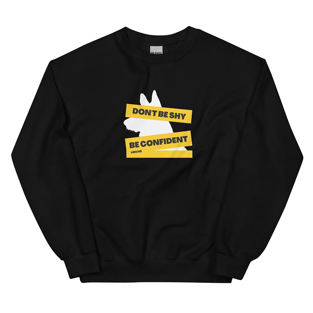 Be confident like me German Shepherd lovers sweatshirt black color - GSD Colony