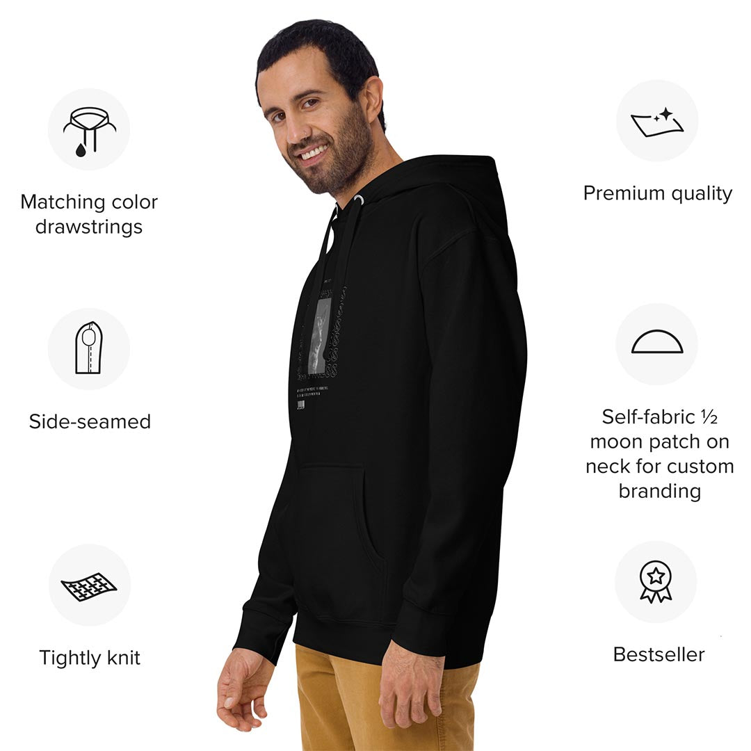 Benefits of Happiness hoodie for German Shepherd lovers and owners, black color - GSD Colony
