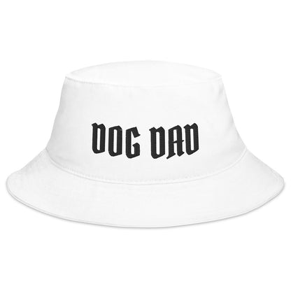 Dog Dad Bucket Hat made for German Shepherd lovers and owners, white color - GSD Colony