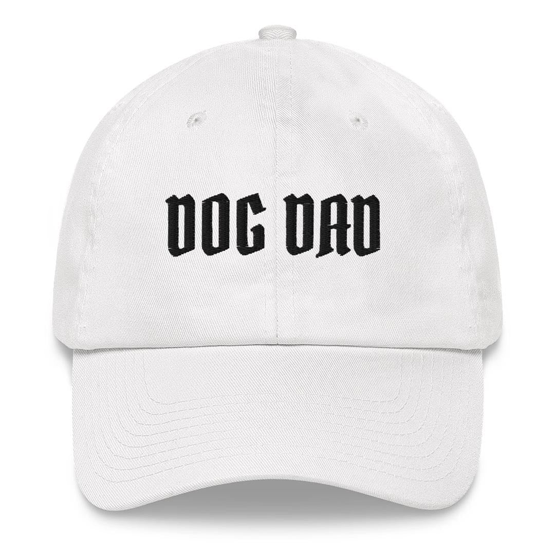 Dog dad hat made for German Shepherd lovers and owners, white color - GSD Colony
