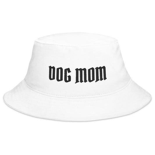 Dog Mom Bucket Hat made for German Shepherd lovers and owners, white color - GSD Colony