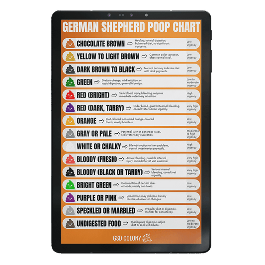 German Shepherd Poop Chart PDF - GSD Colony