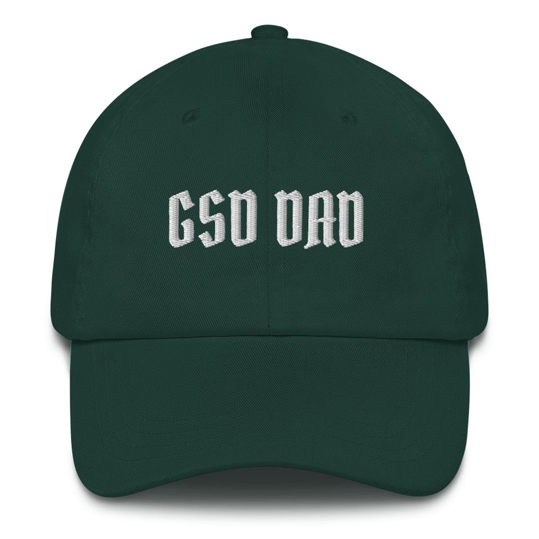 GSD Dad hat made for German Shepherd lovers and owners, green color - GSD Colony
