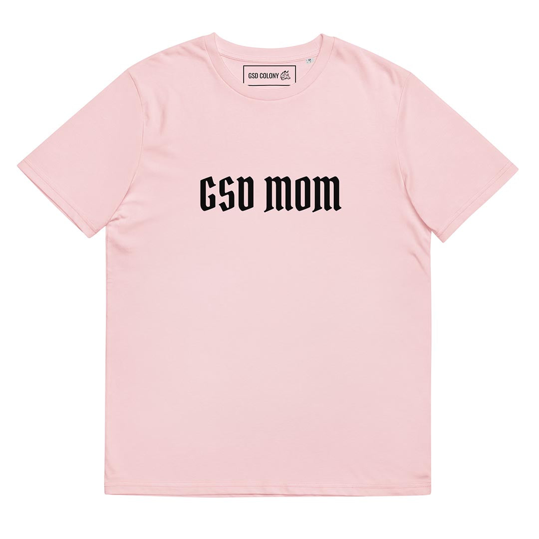 GSD mom German Shepherd lover T-Shirt, pink color - GSD Colony