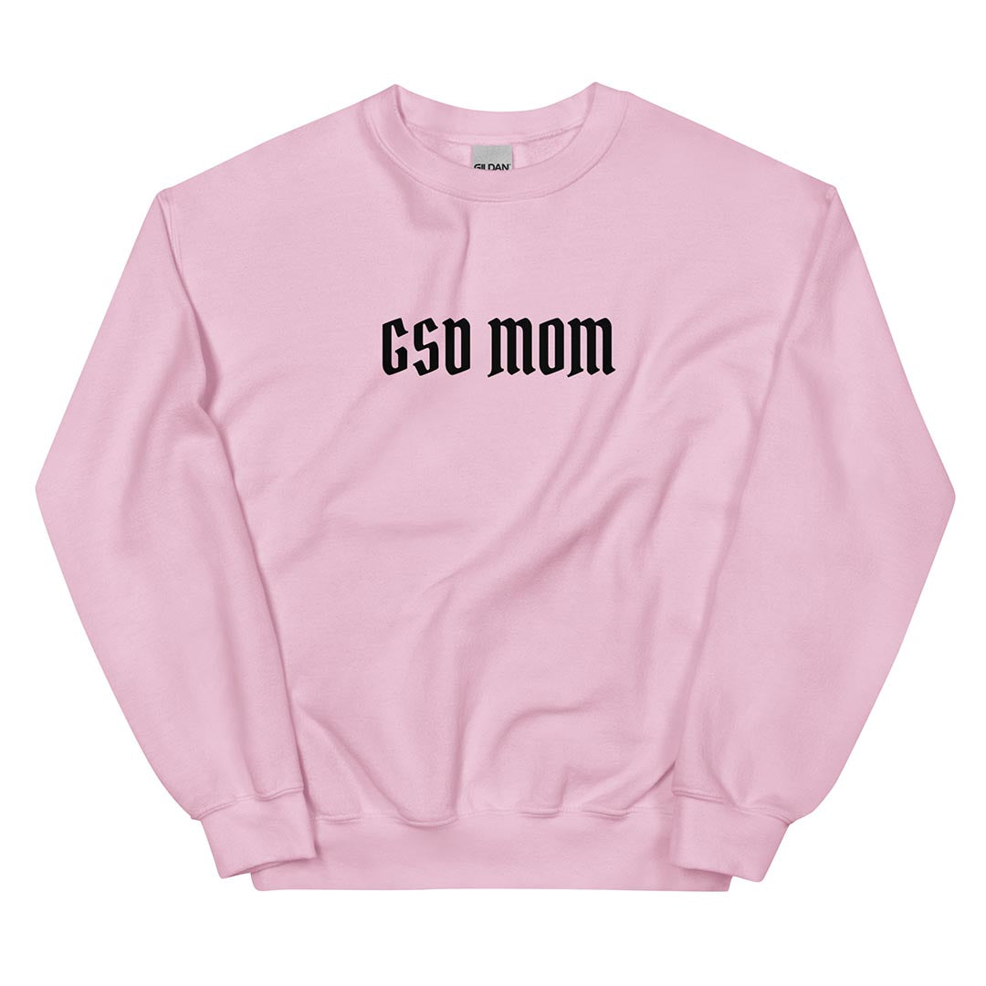 GSD Mom Sweatshirt for German Shepherd lovers, pink color - GSD Colony