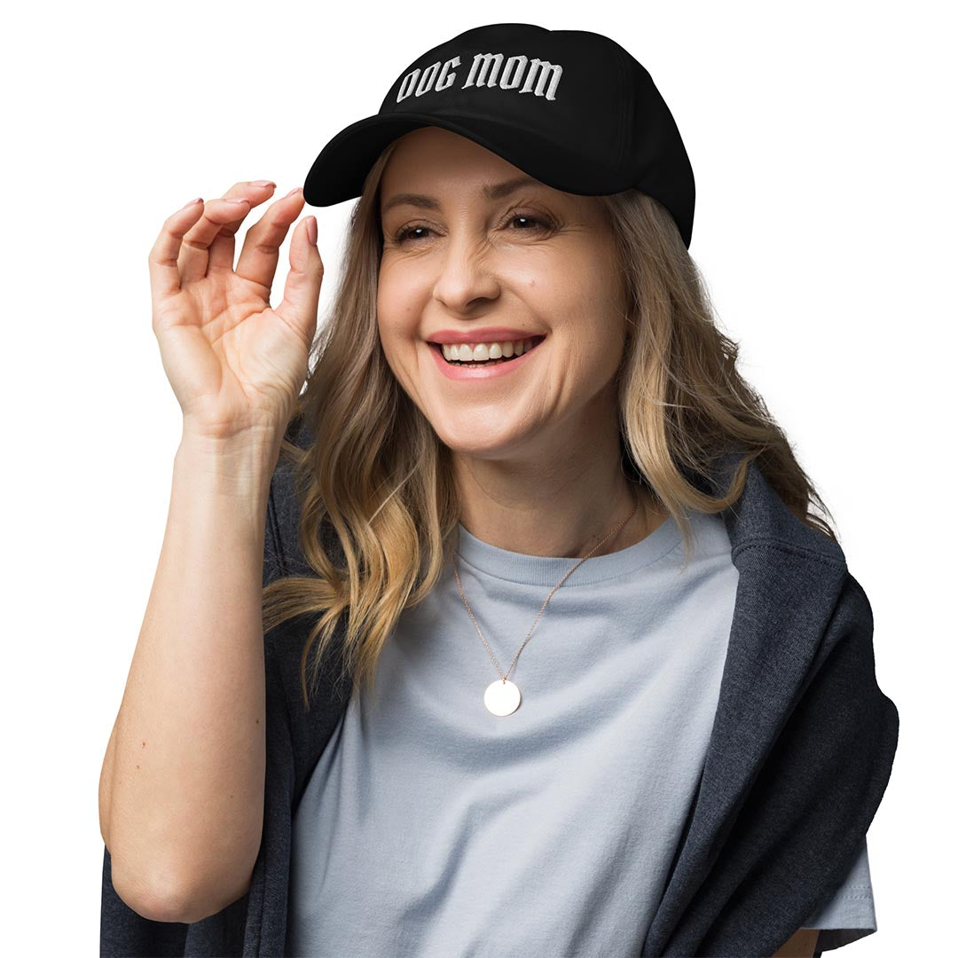 Dog Mom hat made for German Shepherd lovers and owners, black color - GSD Colony