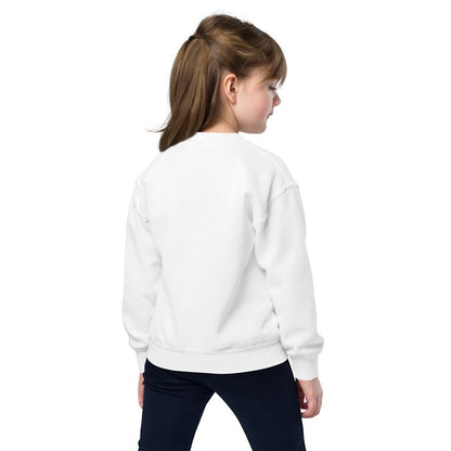 Model in My mother got me this shirt sweatshirt for kids, white color - GSD Colony