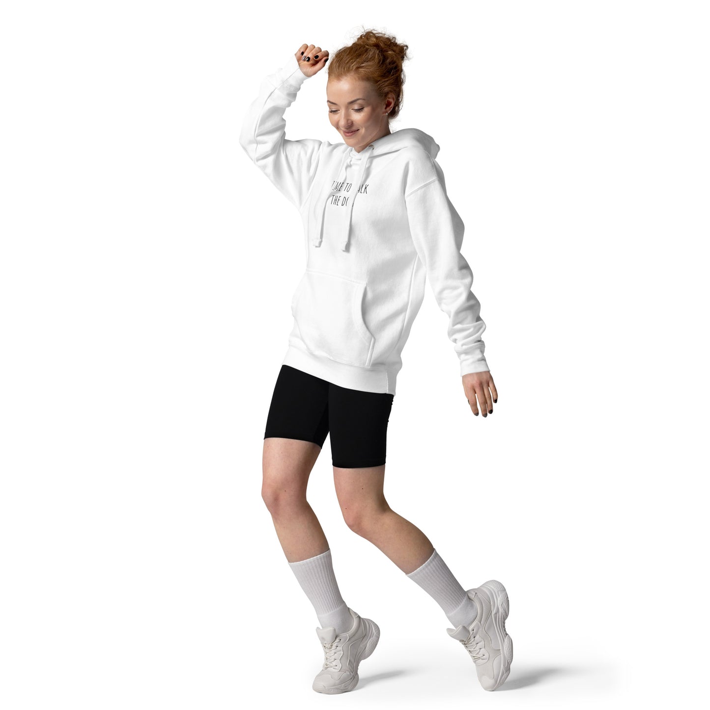 Time to walk the dog German Shepherd lover hoodie white color - GSD Colony