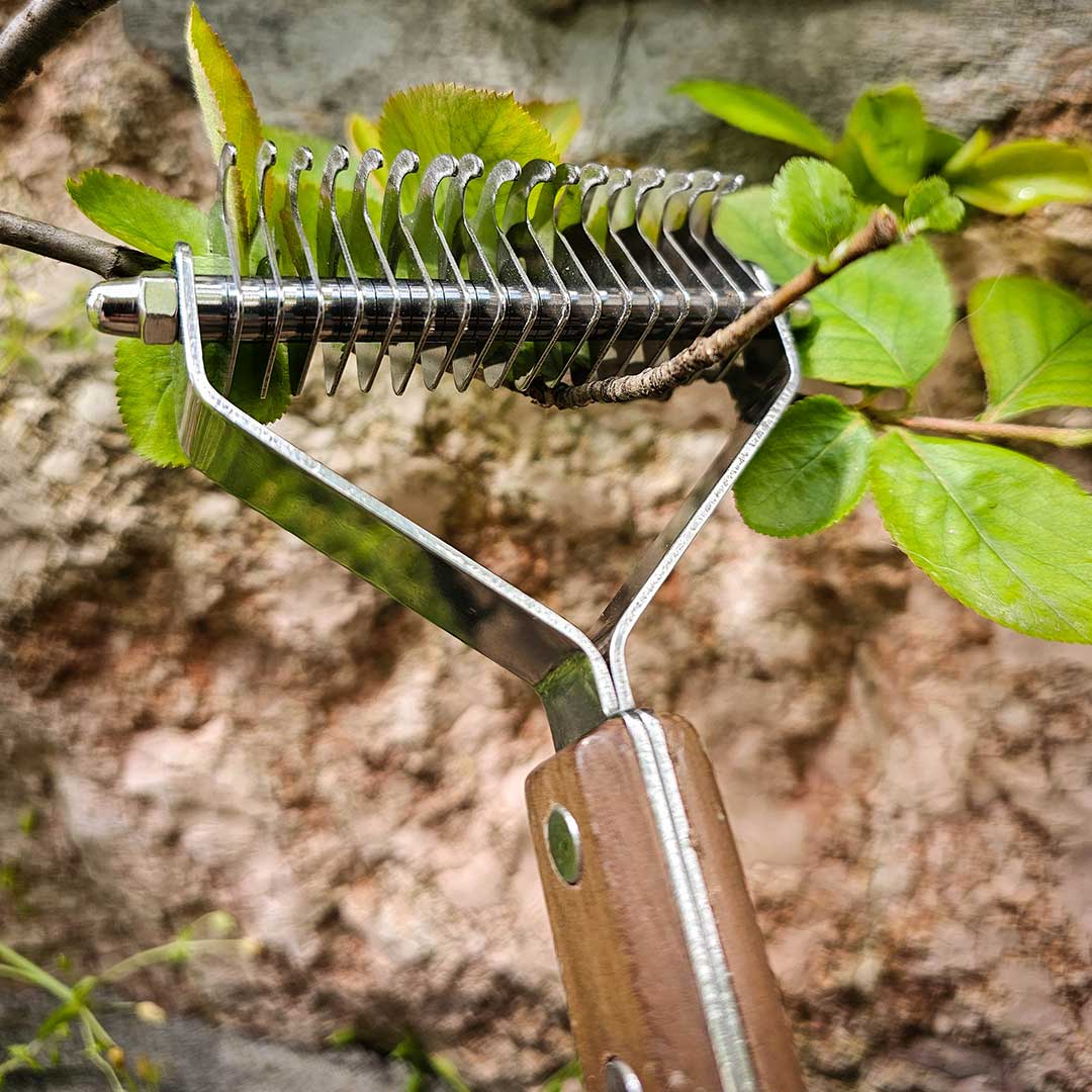 Stainless steel German Shepherd grooming brush