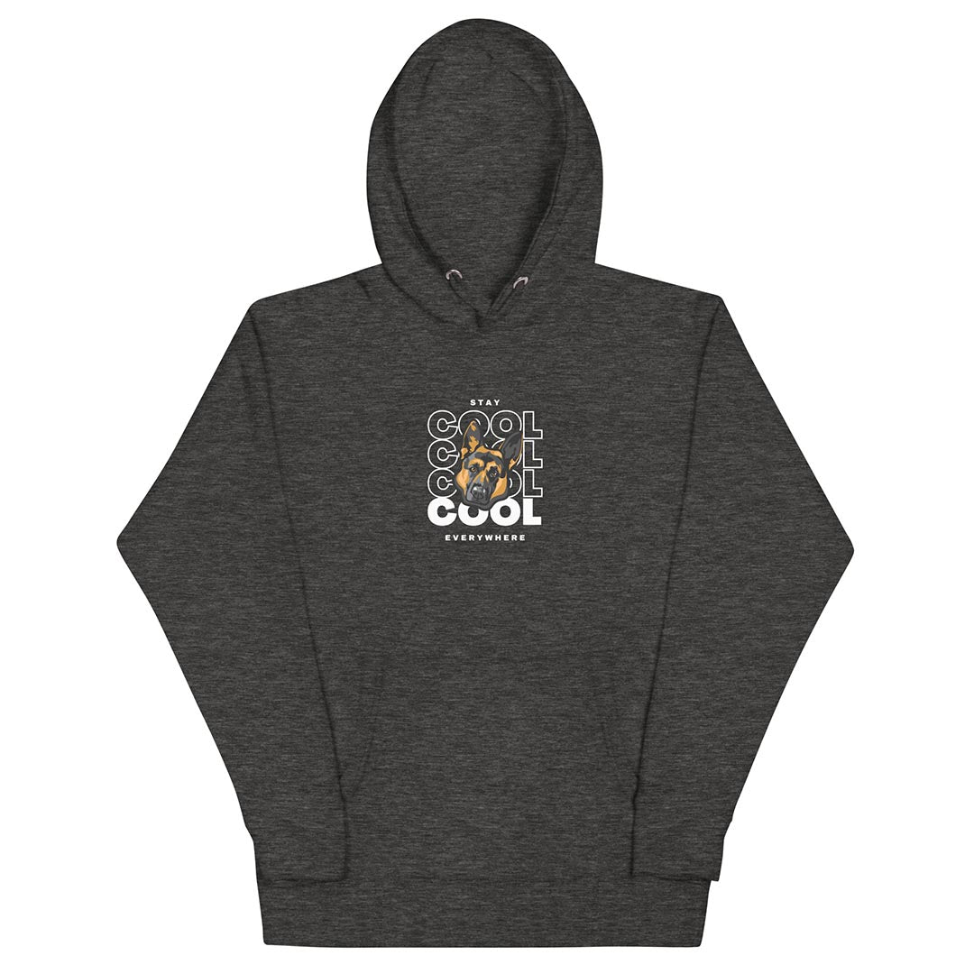 Stay cool German Shepherd premium grey hoodie - GSD Colony