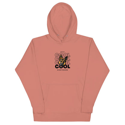 Stay cool German Shepherd premium rose pink hoodie - GSD Colony