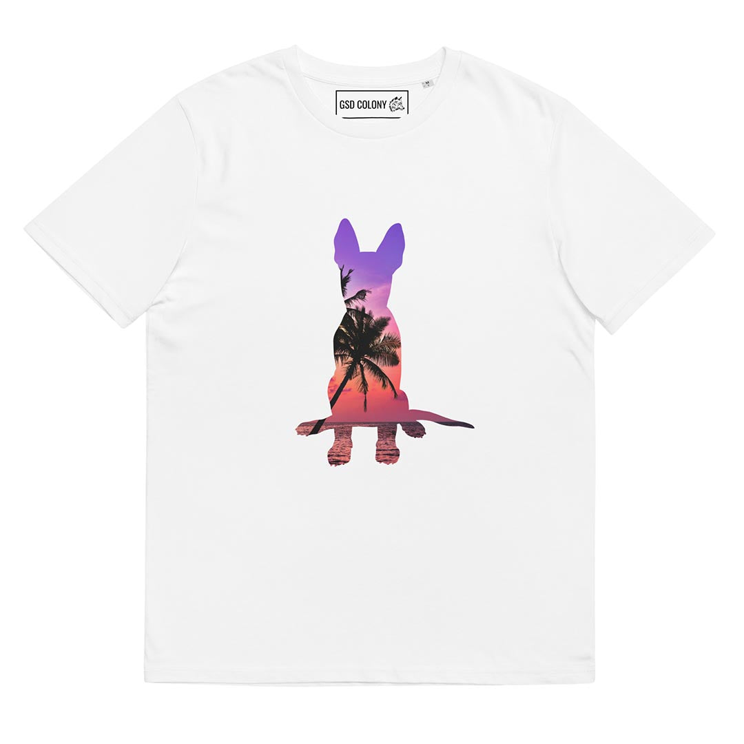 Summer GSD T-Shirt made for German Shepherd lovers and owners, white color - GSD Colony