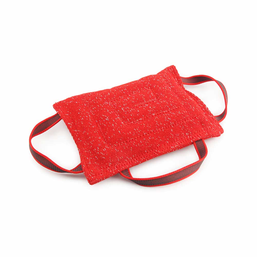 Three handle REDNOW® jute bite dog pillow