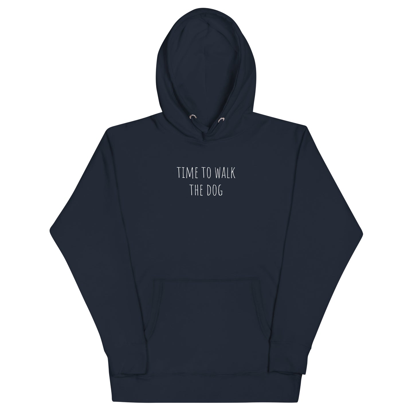 Time to walk the dog German Shepherd lover hoodie navy blue color - GSD Colony