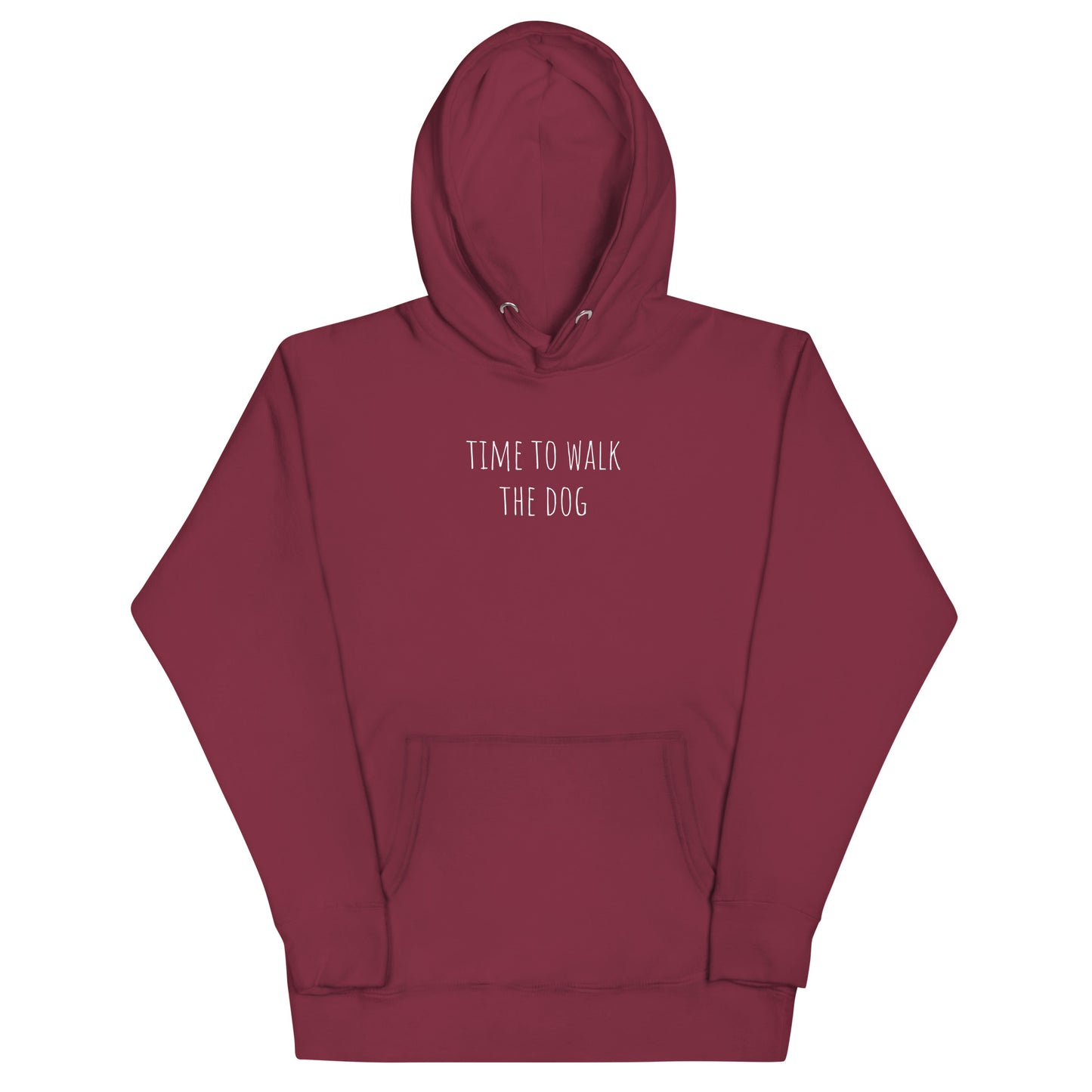 Time to walk the dog German Shepherd lover hoodie red color - GSD Colony