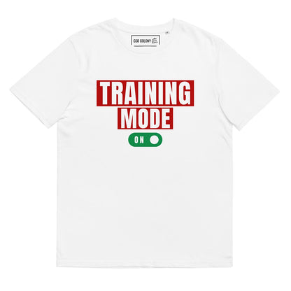 Training mode on German Shepherd lovers and owners t-shirt, white color - GSD Colony