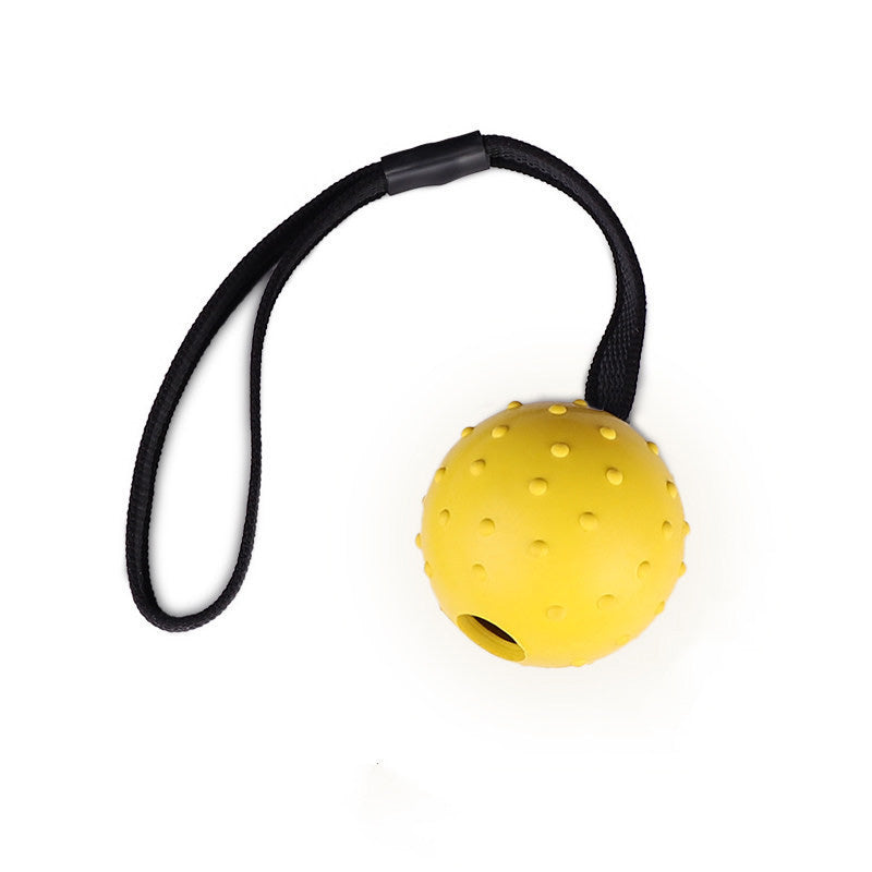Ballbea® German Shepherd Training ball on rope - yellow color