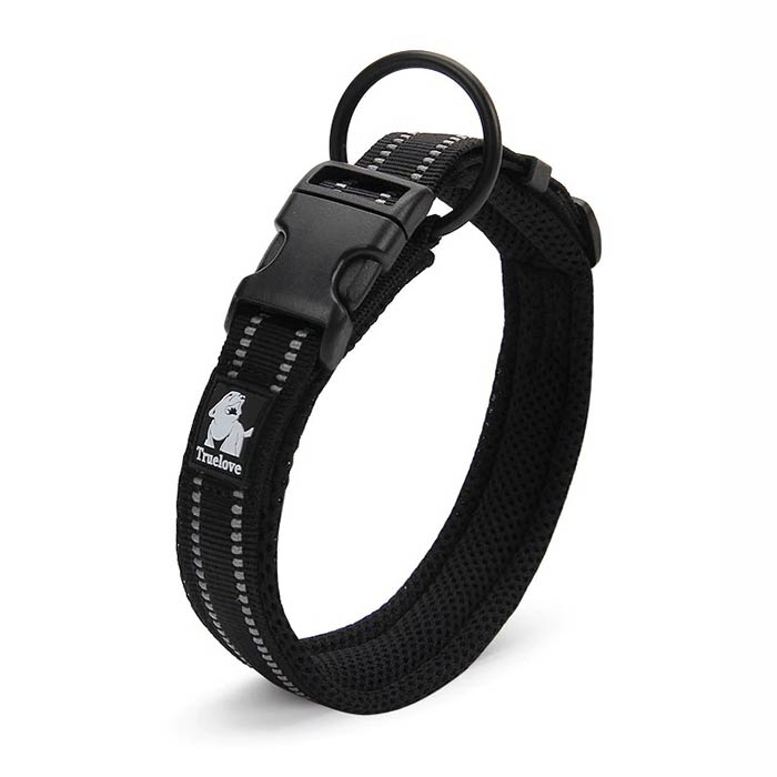 German Shepherd Dog Reflective and Soft Black Collar - GSD Colony Shop