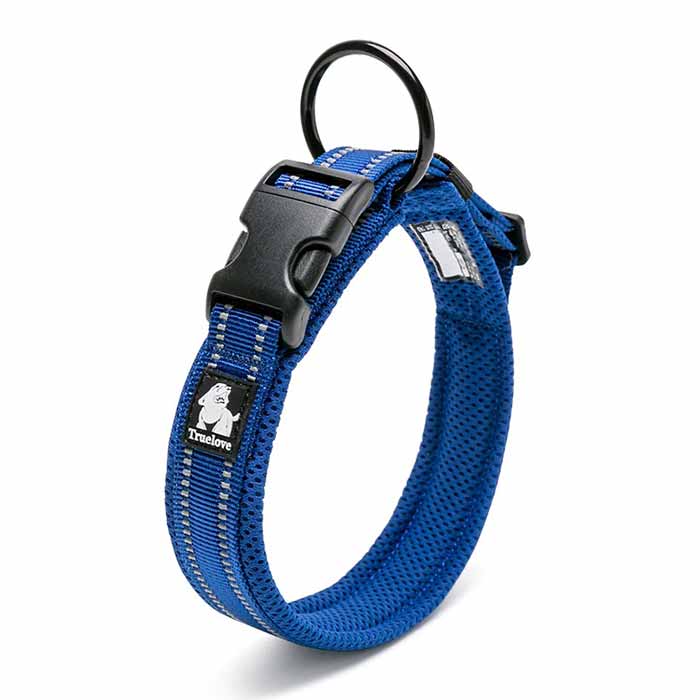 German Shepherd Dog Reflective and Soft Navy Blue Collar - GSD Colony Shop