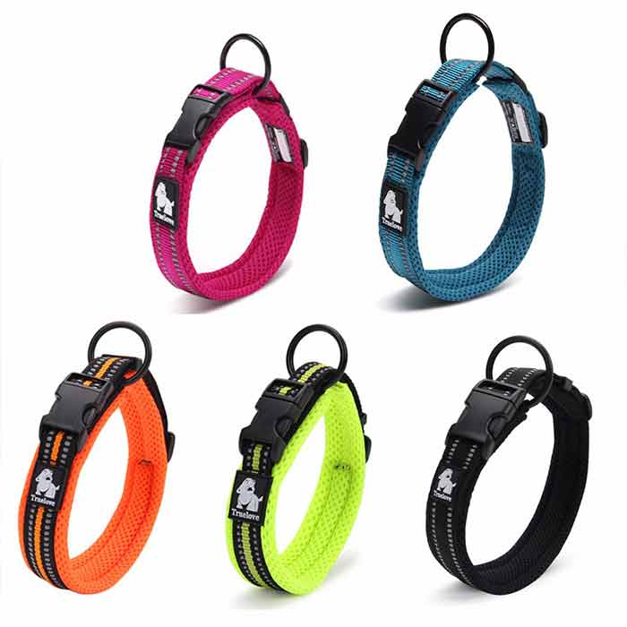 Collection of GSD Colony Dog Collar, Reflective Nylon Dog Collars