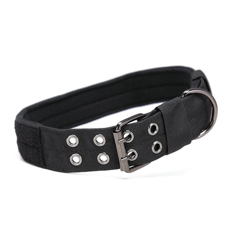 German Shepherd Military K9 Dog Black Collar with Handle, GSD Colony Tactical Collar