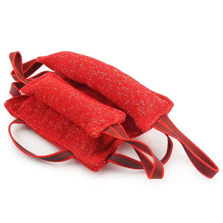 German shepherd Dog Training Red Jute Bite Pillow - GSD Colony Shop