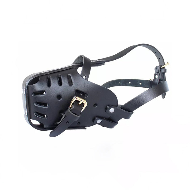 Lethx® German Shepherd Leather Black Muzzle