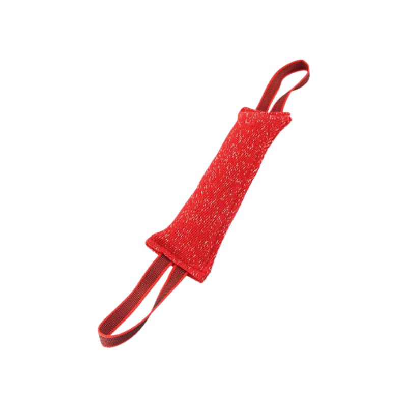 Red jute bite pillow for German Shepherd