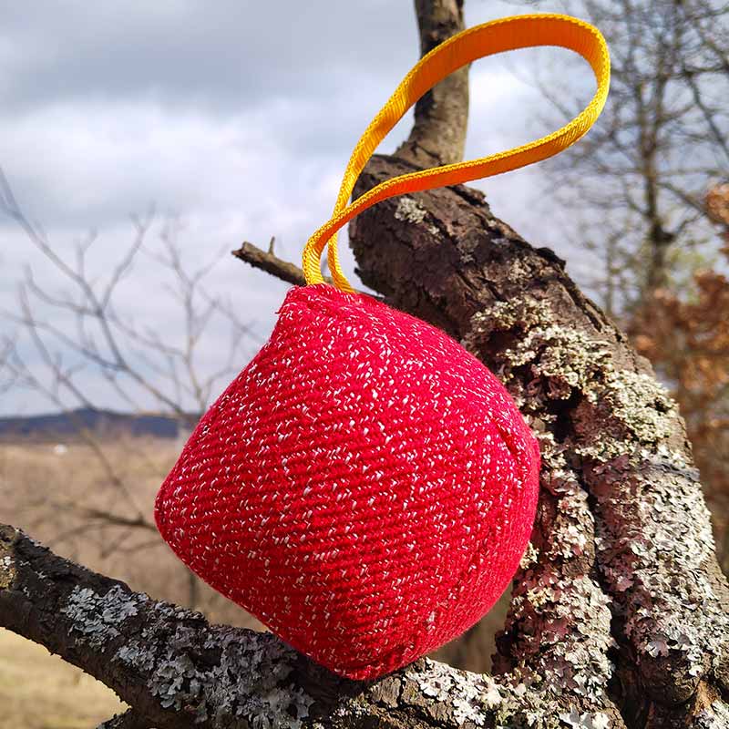 Soft ball with rope for German Shepherd dogs - GSD Colony