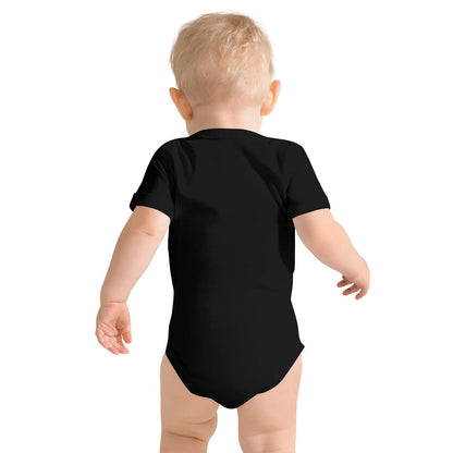 Baby in Hug? Baby short sleeve one piece made for German Shepherd lovers and owners, black color - GSD Colony