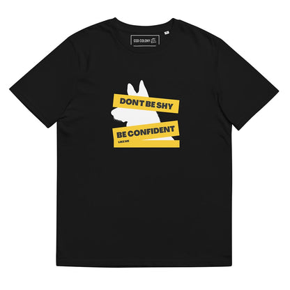 Be confident like me German Shepherd Tshirt black color - GSD Colony