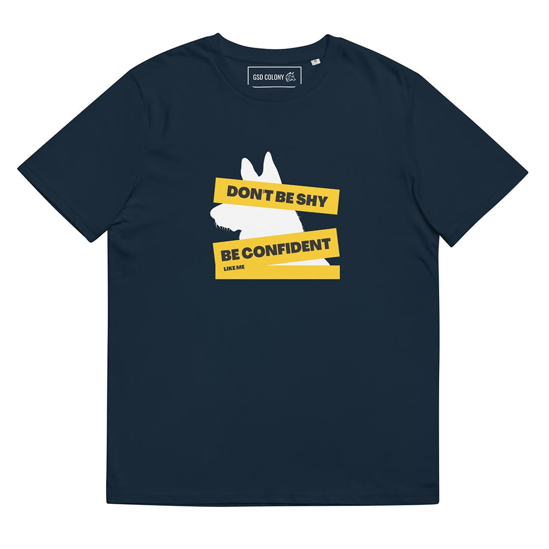 Be confident like me German Shepherd Tshirt blue color - GSD Colony