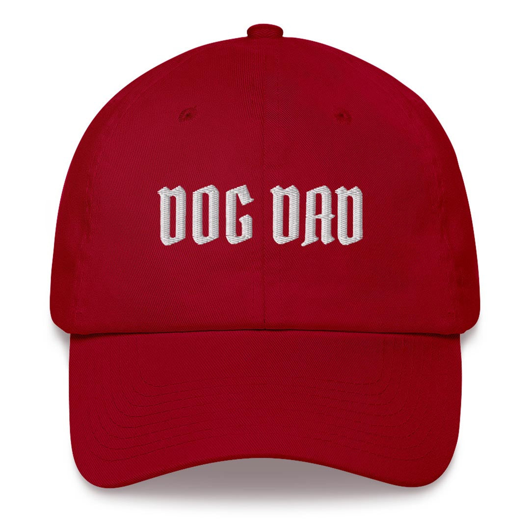 Dog dad hat made for German Shepherd lovers and owners, red color - GSD Colony