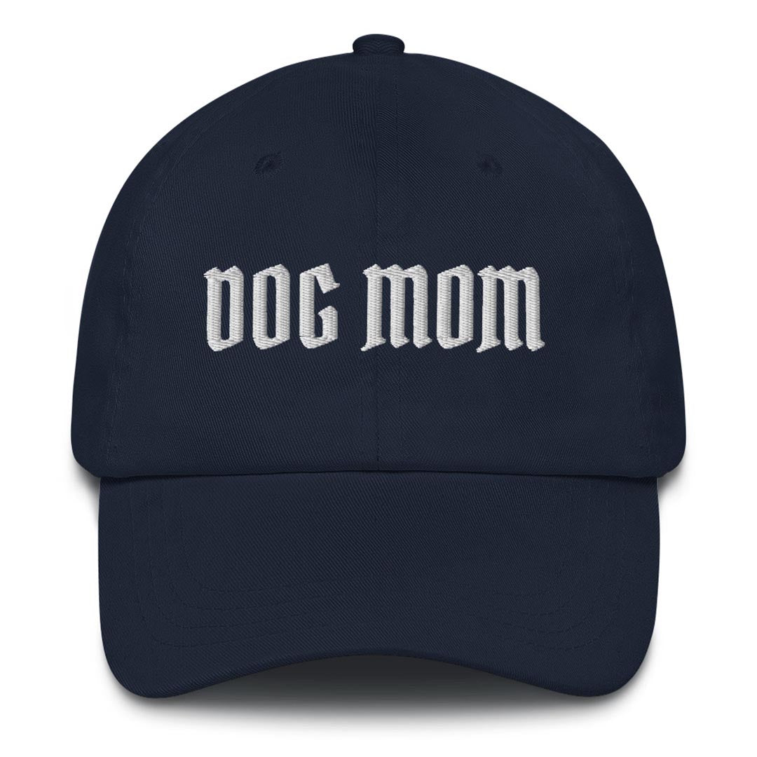 Dog Mom hat made for German Shepherd lovers and owners, navy blue color - GSD Colony