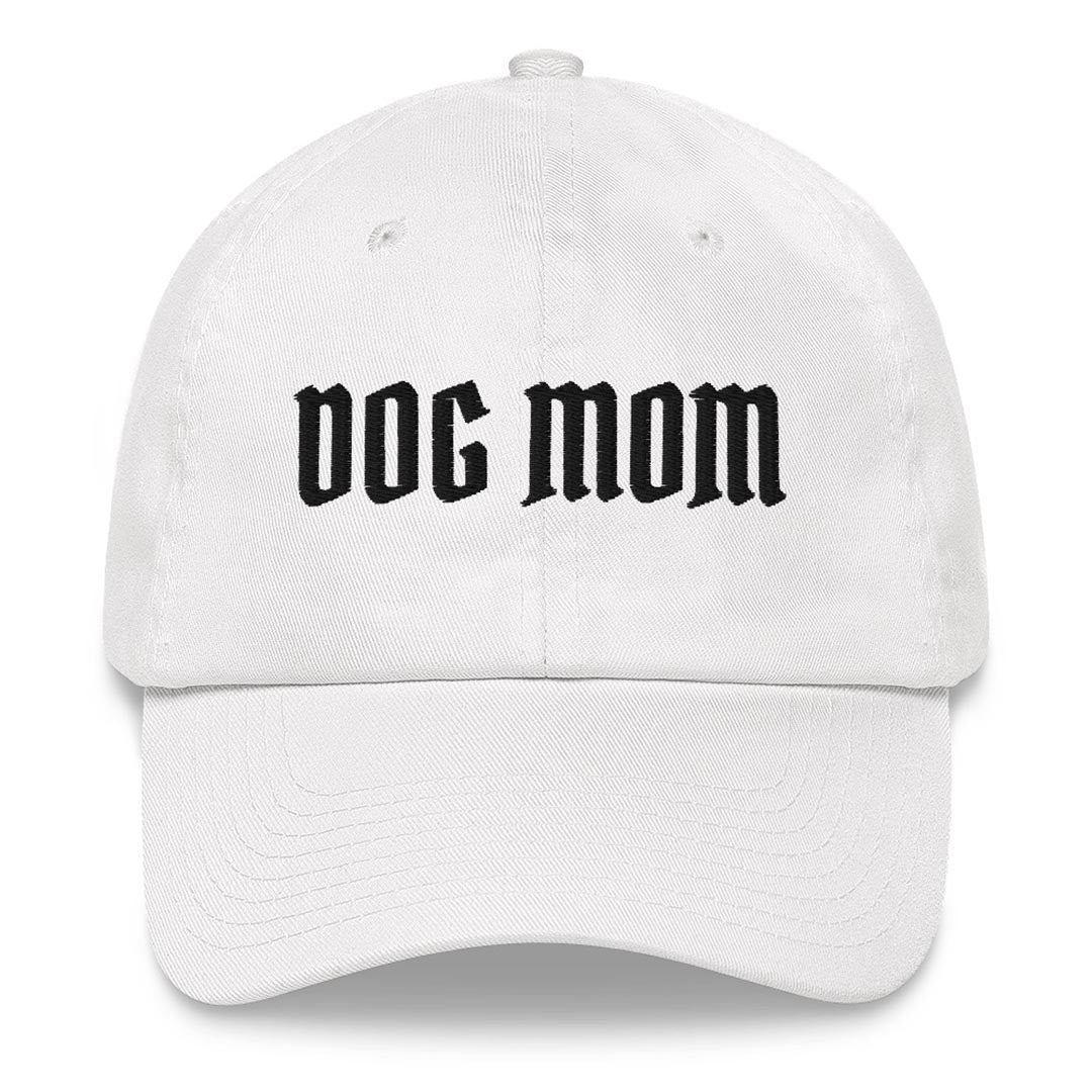 Dog Mom hat made for German Shepherd lovers and owners, white color - GSD Colony