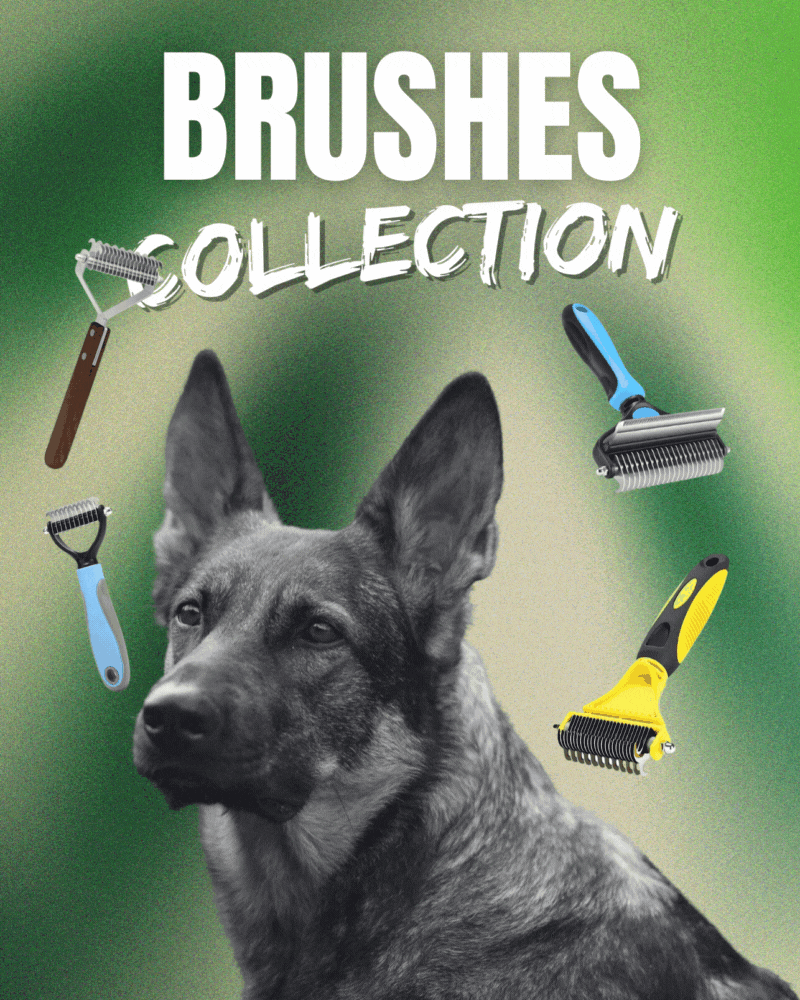 Grooming brushes collection by GSD Colony for German Shepherds