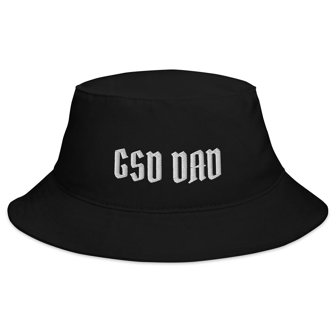 GSD Dad bucket hat made for German Shepherd lovers and owners, black color - GSD Colony
