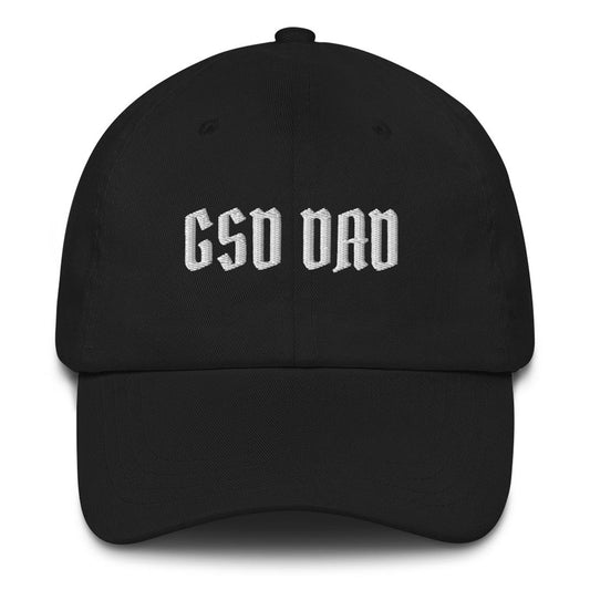GSD Dad hat made for German Shepherd lovers and owners, black color - GSD Colony