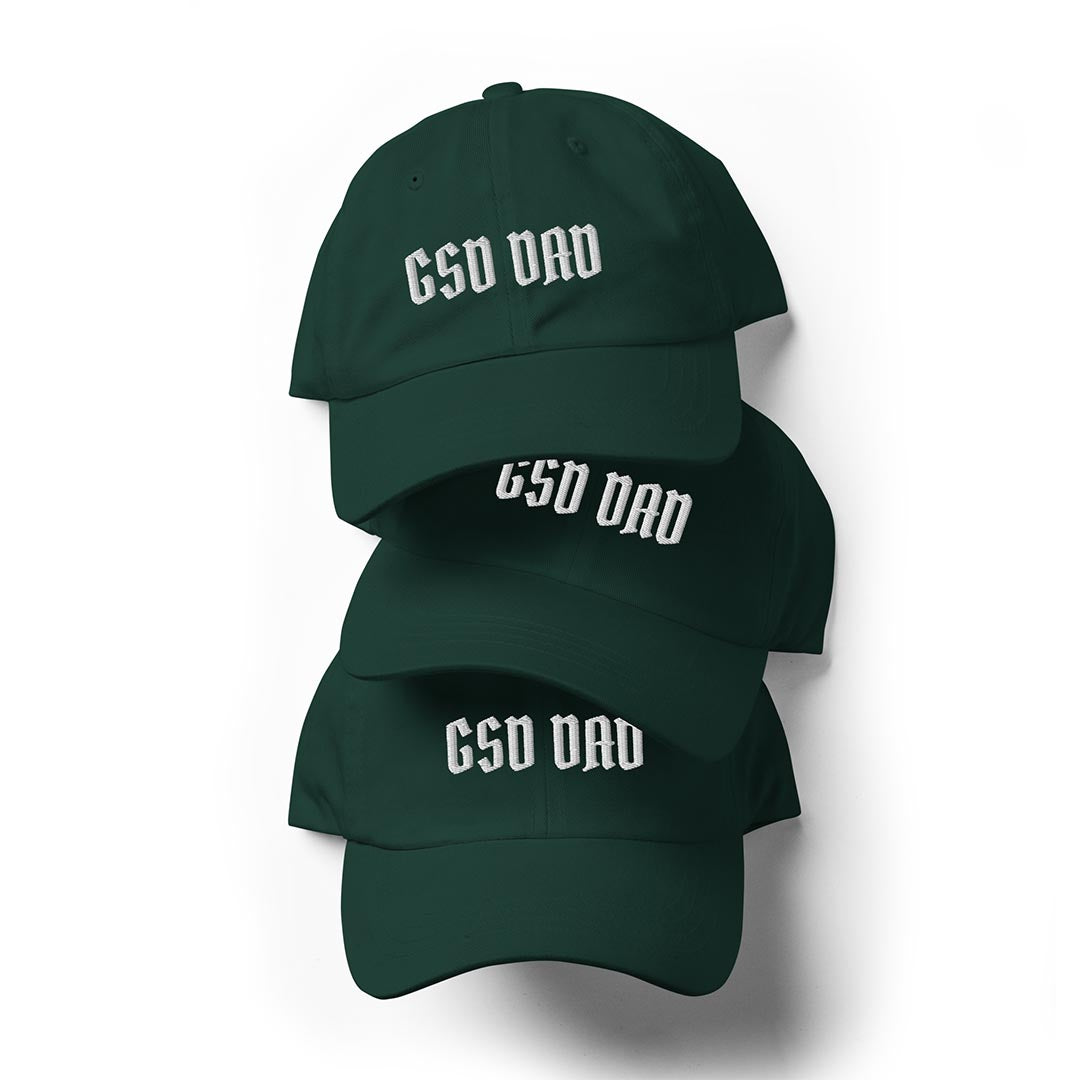 GSD Dad hat made for German Shepherd lovers and owners, green color - GSD Colony