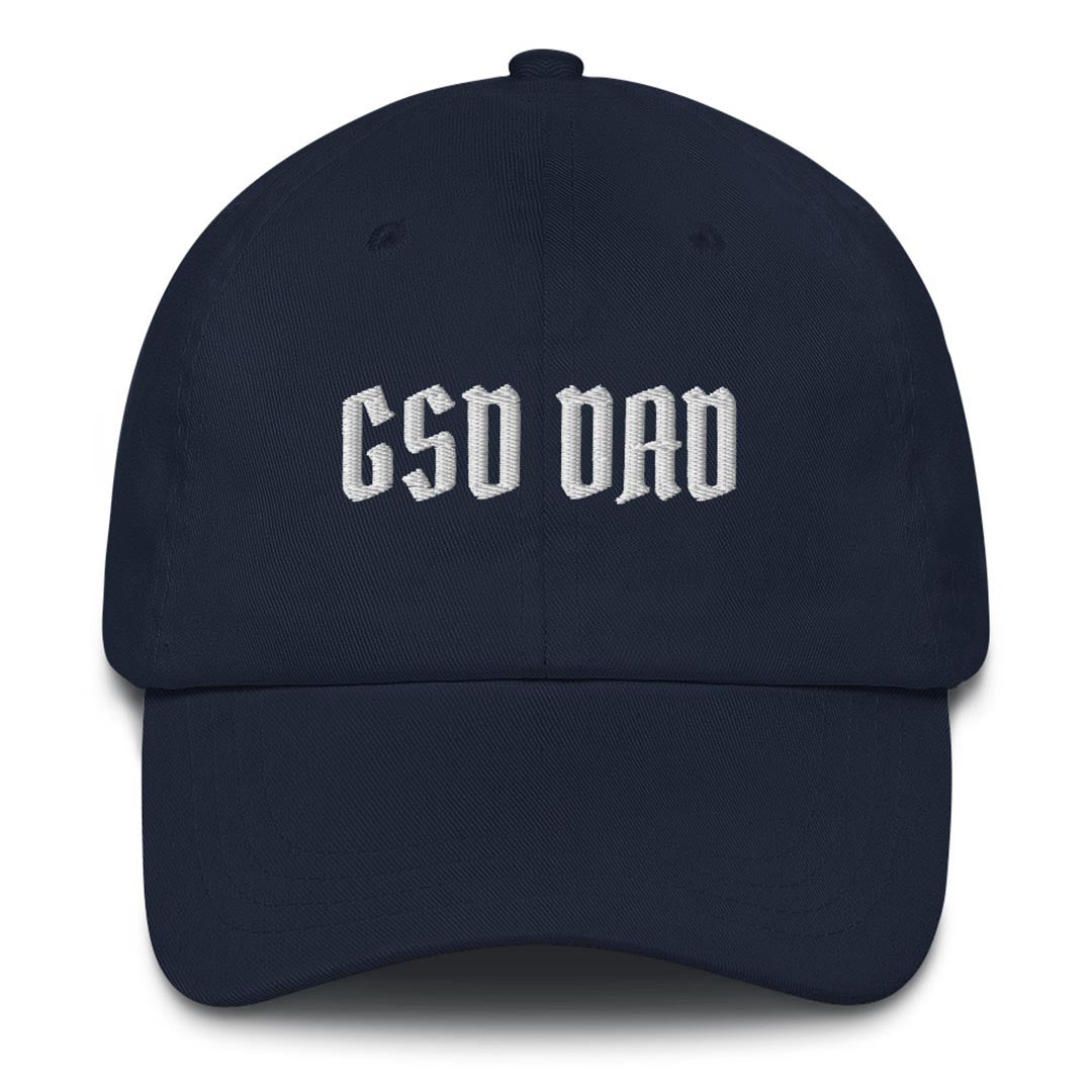 GSD Dad hat made for German Shepherd lovers and owners, navy blue color - GSD Colony