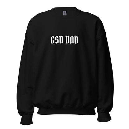 GSD Dad Sweatshirt made for German Shepherd owners and lovers, black color - GSD Colony