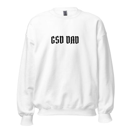 GSD Dad Sweatshirt made for German Shepherd owners and lovers, white color - GSD Colony