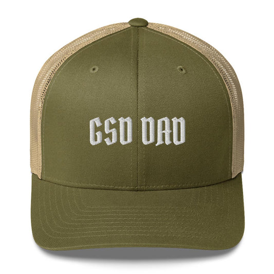 GSD Dad trucker cap made for German Shepherd lovers and owners, green color - GSD Colony