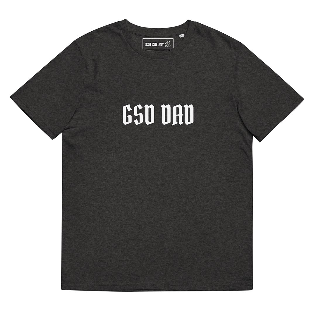 GSD Dad T-Shirt Made for German Shepherd lovers and owners, grey color - GSD Colony