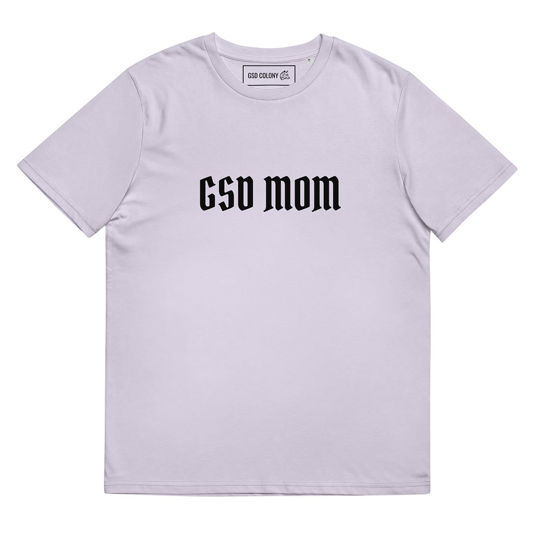 GSD mom German Shepherd lover T-Shirt, lavender color - GSD Colony