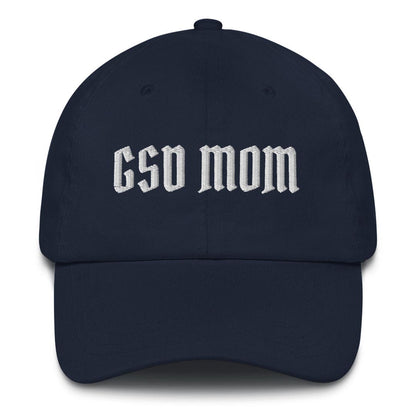 GSD Mom hat for German Shepherd lovers and owners, navy blue color - GSD Colony